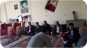 دیدار ریاست و کارکنان مرکز آموزش علمی   کاربردی فرمانداری  فیروزآباد  با خانواده معظم شهدا ی انقلاب